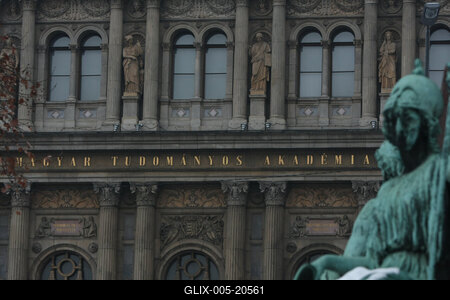 Széchenyi István szobra Budán-stock-foto