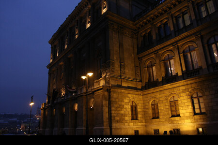 A Magyar Tudományos Akadémia (MTA) épülete-stock-foto