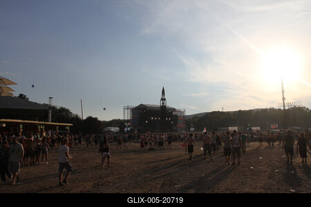 Sziget Fesztivál 2010 - 1. nap-stock-foto