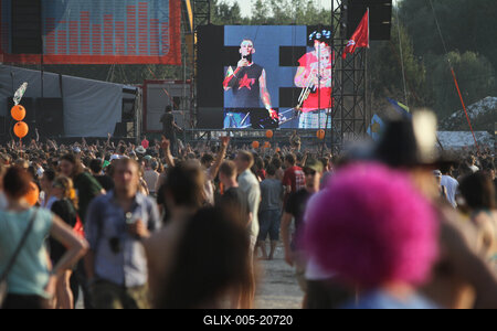 Sziget Fesztivál 2010 - 1. nap-stock-foto