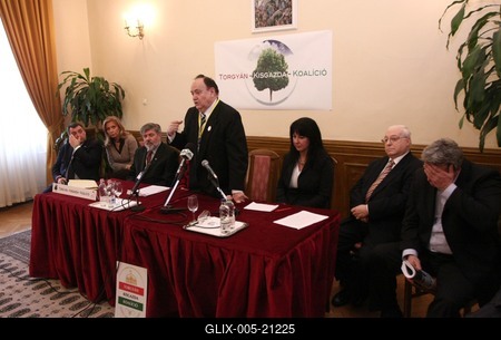 Torgyán-Kisgazda Koalíciós kampány-stock-foto