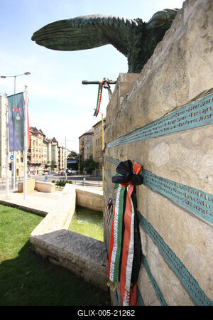 Turulszobor a XII. kerületben-stock-foto