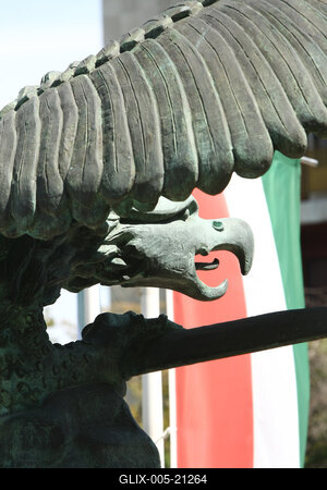 Turulszobor a XII. kerületben-stock-foto