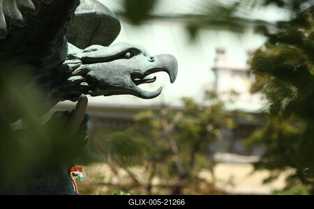 Turulszobor a XII. kerületben-stock-foto