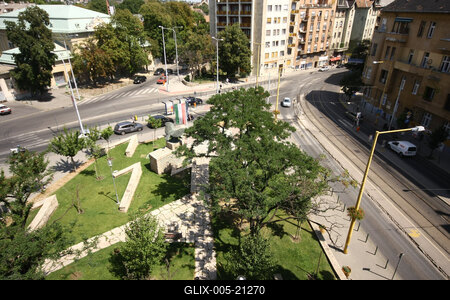 Turulszobor a XII. kerületben-stock-foto