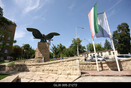 Turulszobor a XII. kerületben-stock-foto