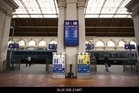 Vasutassztrájk Budapesten-stock-foto