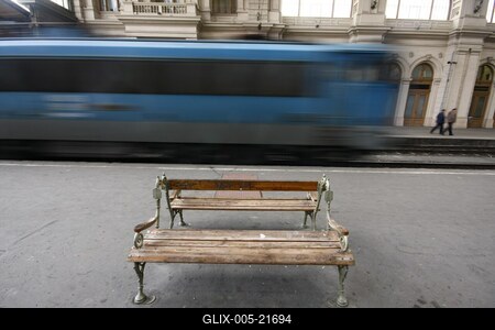 Vasutassztrájk Budapesten-stock-foto