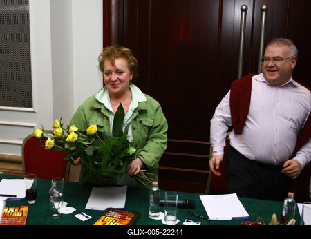 XXI. század könyvbemutató-stock-foto