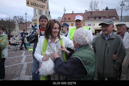 Zarándoklat Esztergomért-stock-foto