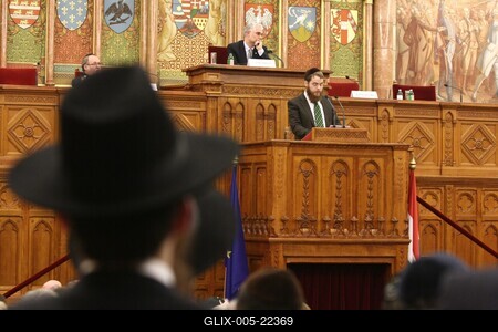 Magyar-zsidó együttélés. Együtt a Közös jövőért-stock-foto