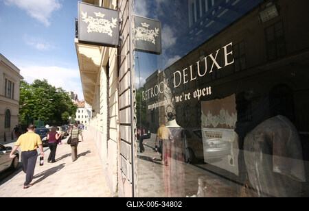 Retrock Deluxe üzlet-stock-foto