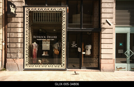 Retrock Deluxe üzlet-stock-foto