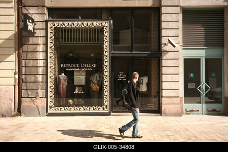 Retrock Deluxe üzlet-stock-foto