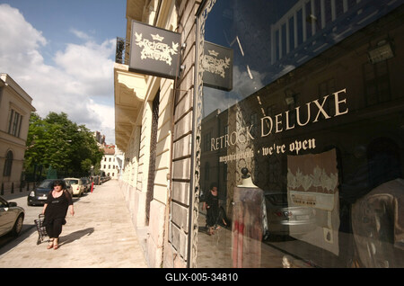 Retrock Deluxe üzlet-stock-foto