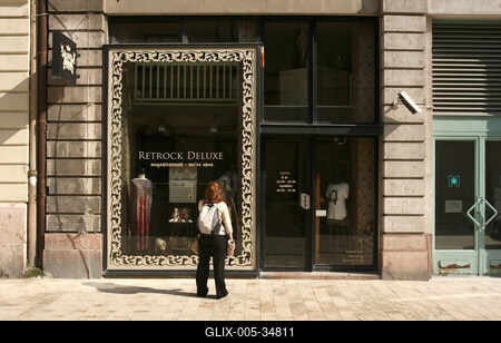 Retrock Deluxe üzlet-stock-foto