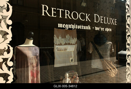Retrock Deluxe üzlet-stock-foto