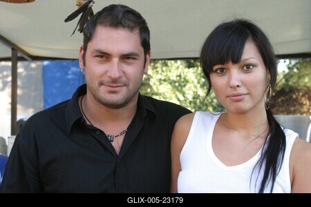 Árpa Attila és Ambrus Titanilla-stock-foto