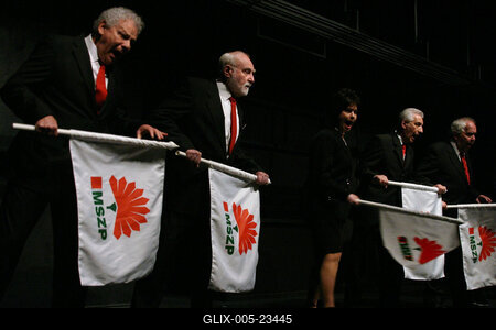 Balfék! Jobbra át!-stock-foto