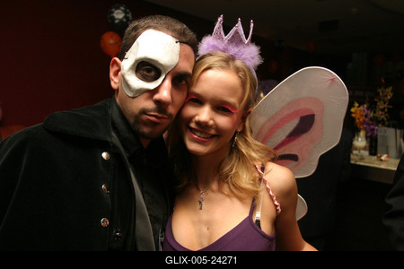 Halloween parti Barátok közt-stock-foto