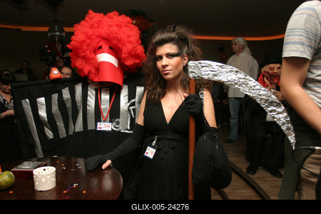 Halloween parti Barátok közt-stock-foto