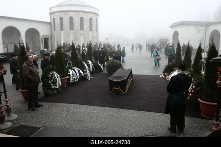 Bessenyei Ferenc temetése-stock-foto