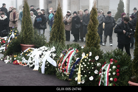 Bessenyei Ferenc temetése-stock-foto