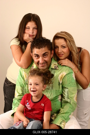 Gáspár család-stock-foto