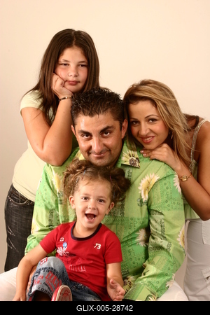 Gáspár család-stock-foto