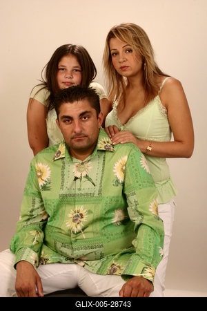 Gáspár család-stock-foto