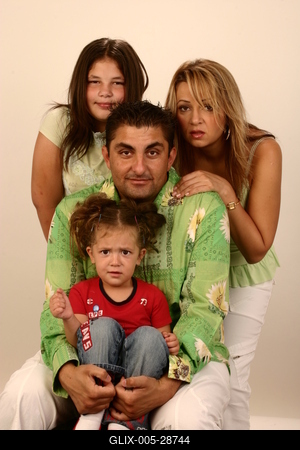 Gáspár család-stock-foto