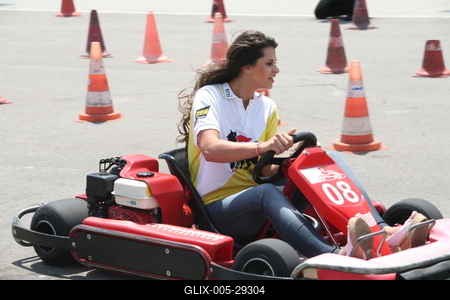 Kisasszony lány rács 2010-stock-foto