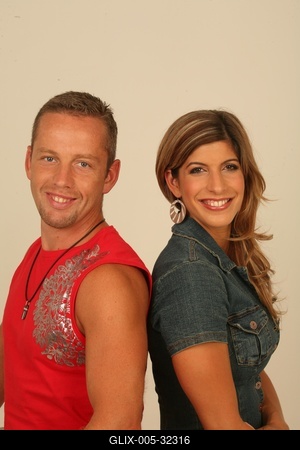 Béres Alexandra és Schobert Norbi-stock-foto