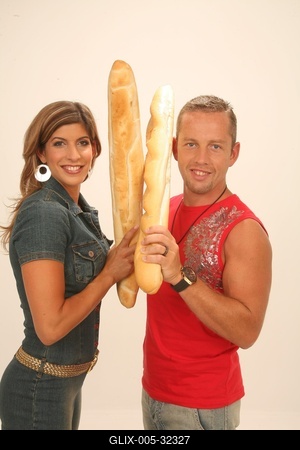 Béres Alexandra és Schobert Norbi-stock-foto