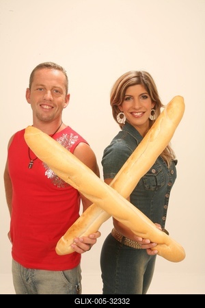 Béres Alexandra és Schobert Norbi-stock-foto