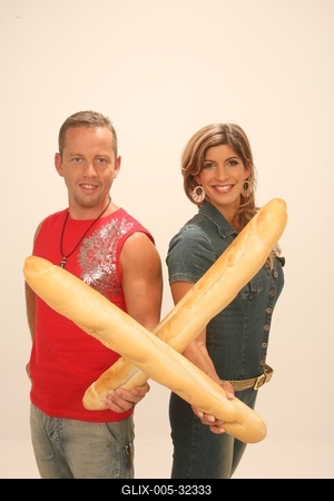 Béres Alexandra és Schobert Norbi-stock-foto