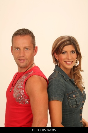 Béres Alexandra és Schobert Norbi-stock-foto