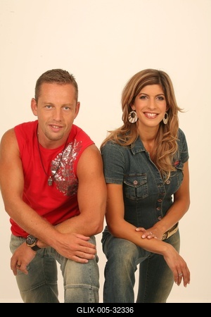 Béres Alexandra és Schobert Norbi-stock-foto