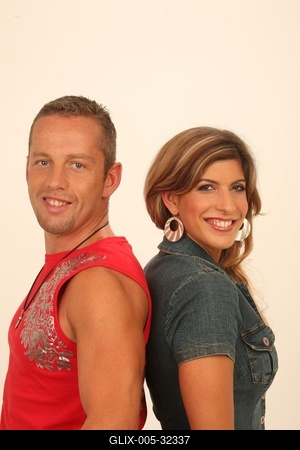 Béres Alexandra és Schobert Norbi-stock-foto