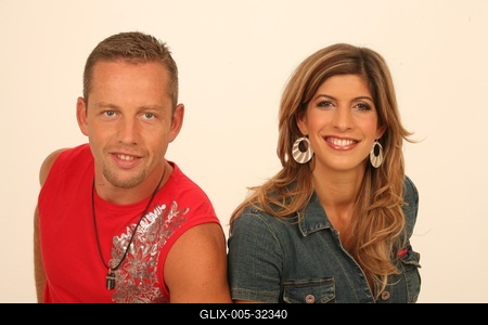 Béres Alexandra és Schobert Norbi-stock-foto