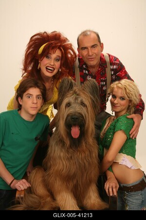 Egy rém rendes család Budapesten-stock-foto