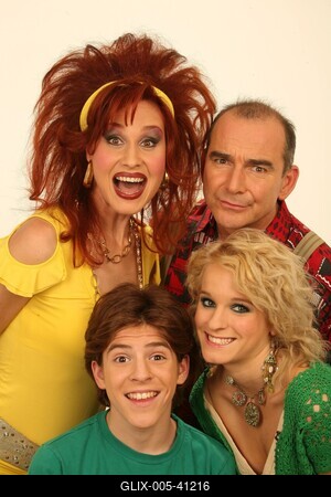 Egy rém rendes család Budapesten-stock-foto