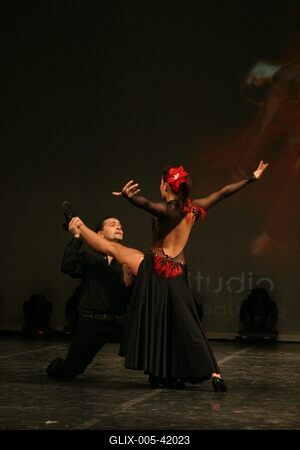 Budapest, 2008.01.21.
A Studio Vida támogatásával színpadra állt Magyarország legnagyobb salsa táncos produkciója a "Fuego de la SALSA - A SALSA tüze" 

A képen: Dudás Tibor és Südi Iringó-stock-foto