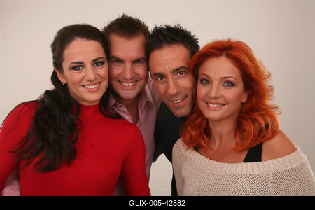 A Szombat esti láz sztárjai-stock-foto