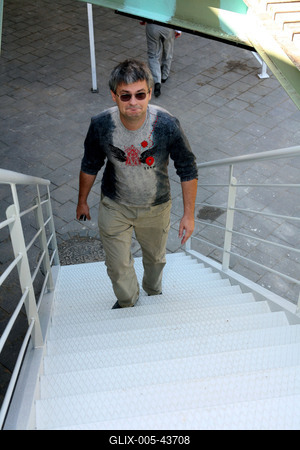 A Titanic-kiállítás "fedélzetén"-stock-foto