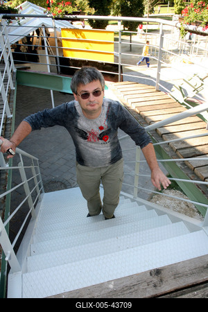 A Titanic-kiállítás "fedélzetén"-stock-foto