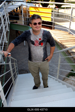 A Titanic-kiállítás "fedélzetén"-stock-foto