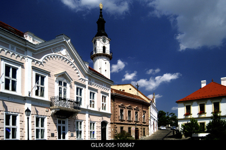 A Tűztorony a veszprémi várban-stock-foto