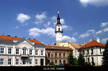 A Tűztorony a veszprémi várban-stock-foto