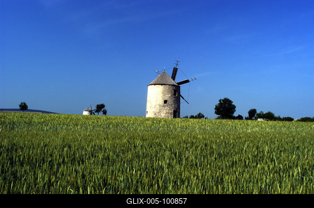 Tési Szélmalmok-stock-foto